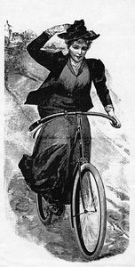 Bicycling Downhill by English School